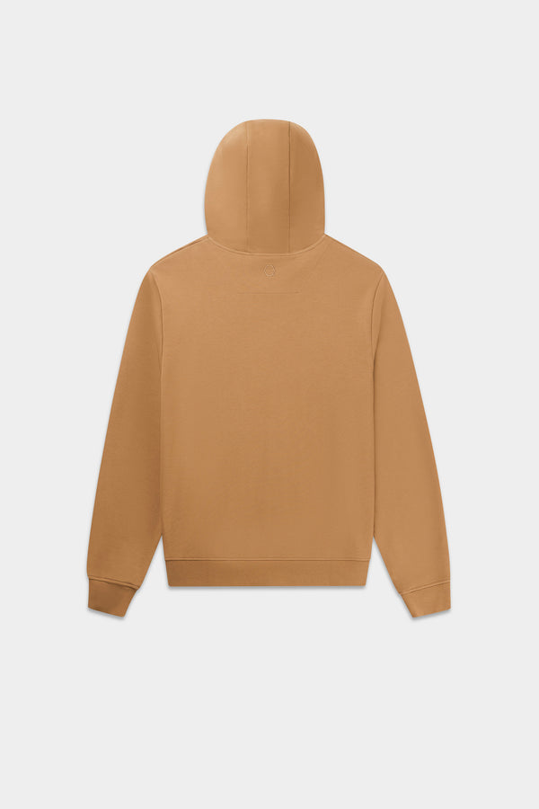 Balr. Q-Series Regular Fit Zip Through Hoodie Toasted Coconut