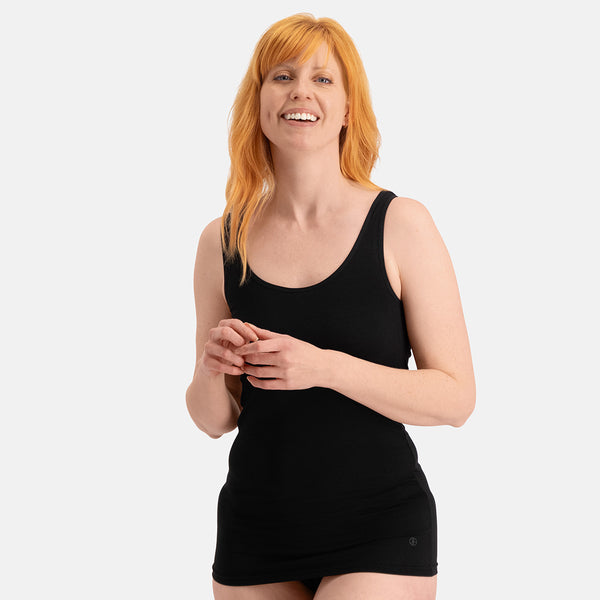 Bamboo Basics Long Fit Singlets Anna