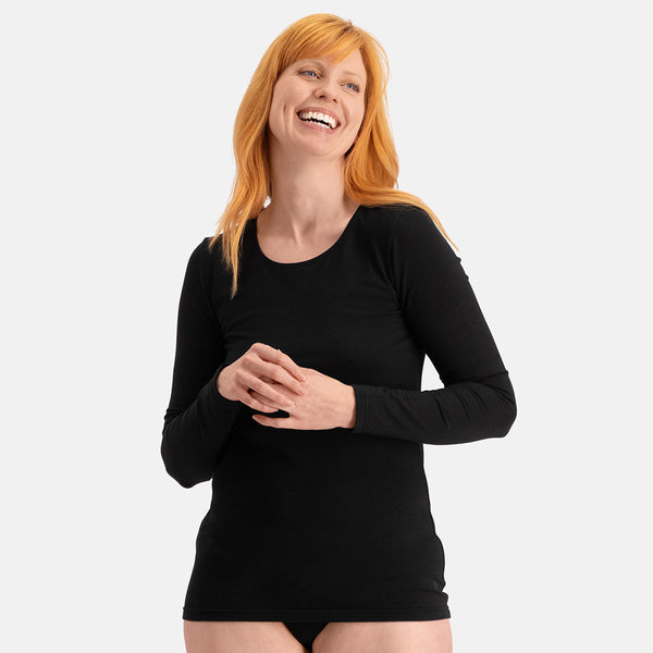 Bamboo Basics Long Fit T-shirts Lange Mouw Lara