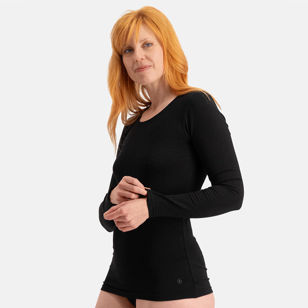 Bamboo Basics Long Fit T-shirts Lange Mouw Lara