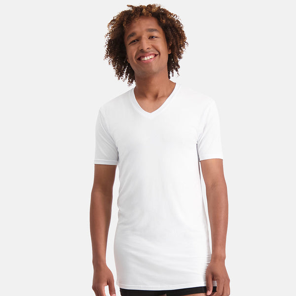 Bamboo Basics Long Fit T-Shirts Velo V-hals