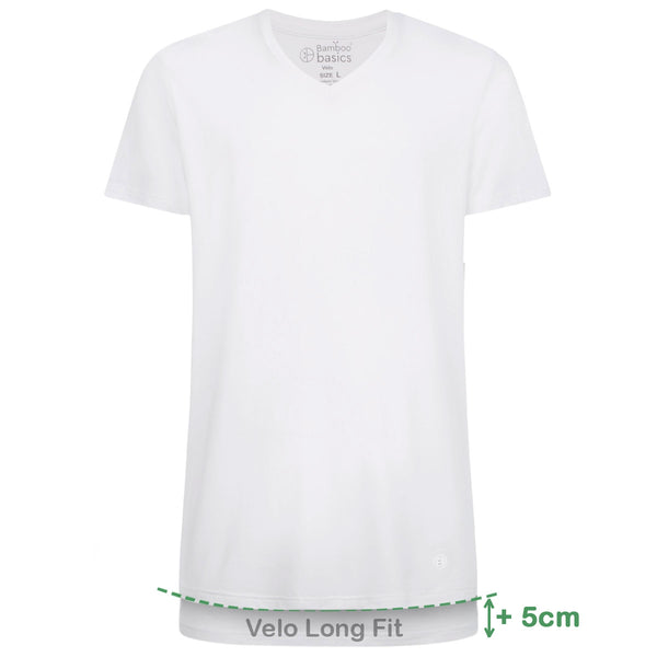 bamboo basics Long Fit T-Shirts Velo V-hals