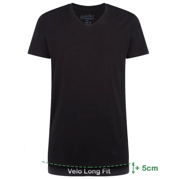 bamboo basics Long Fit T-Shirts Velo V-hals
