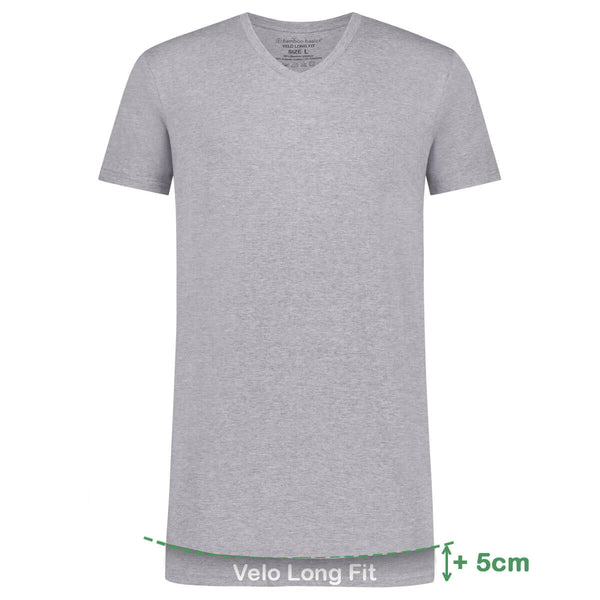 bamboo basics Long Fit T-Shirts Velo V-hals