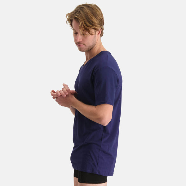 Bamboo Basics Long Fit T-Shirts Velo V-hals