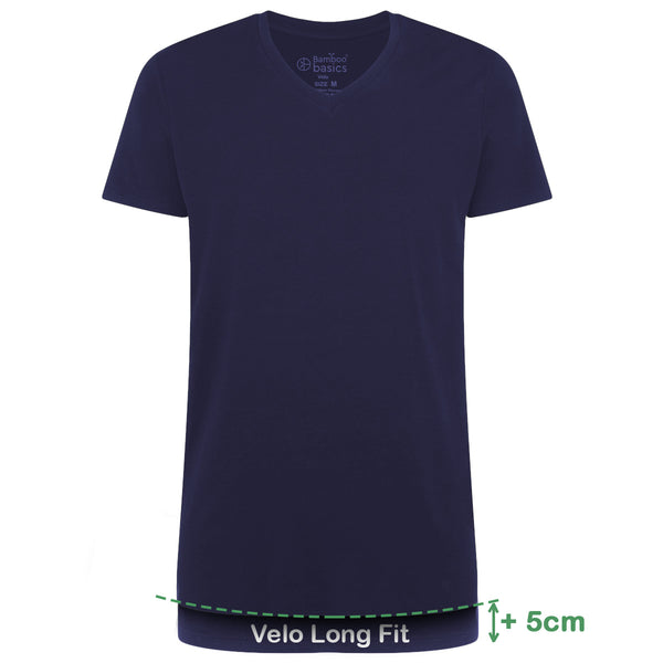 bamboo basics Long Fit T-Shirts Velo V-hals