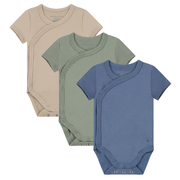 bamboo basics Overslagromper korte mouw MIKKY