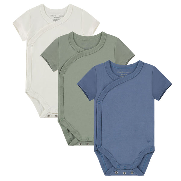 bamboo basics Overslagromper korte mouw MIKKY