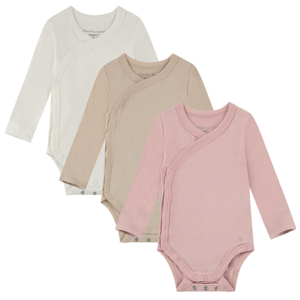 bamboo basics Overslagromper lange mouw BOBBY