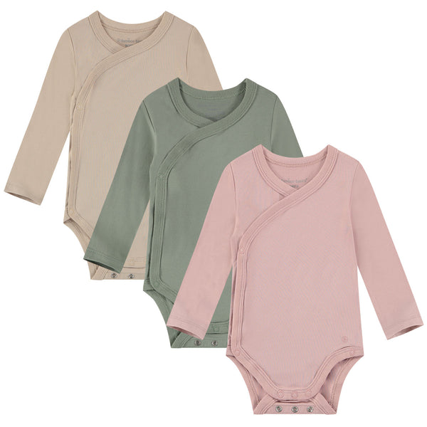 bamboo basics Overslagromper lange mouw BOBBY