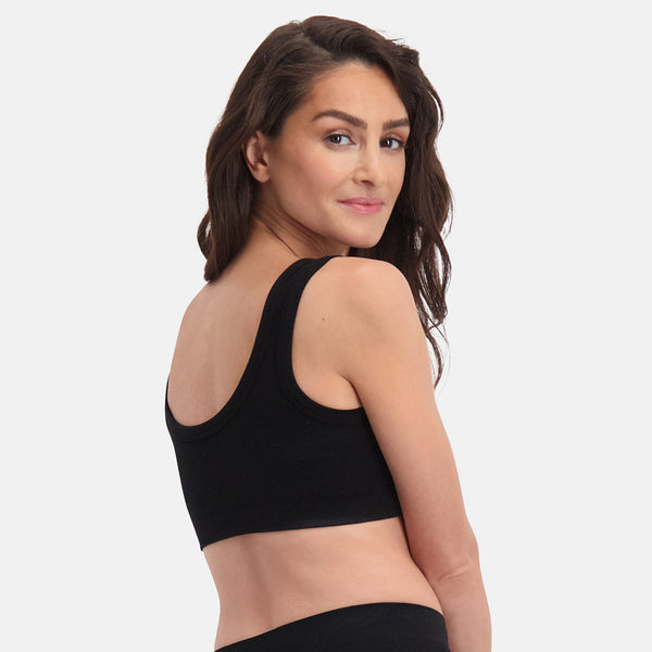Bamboo Basics Seamless Rib Bra Ruby