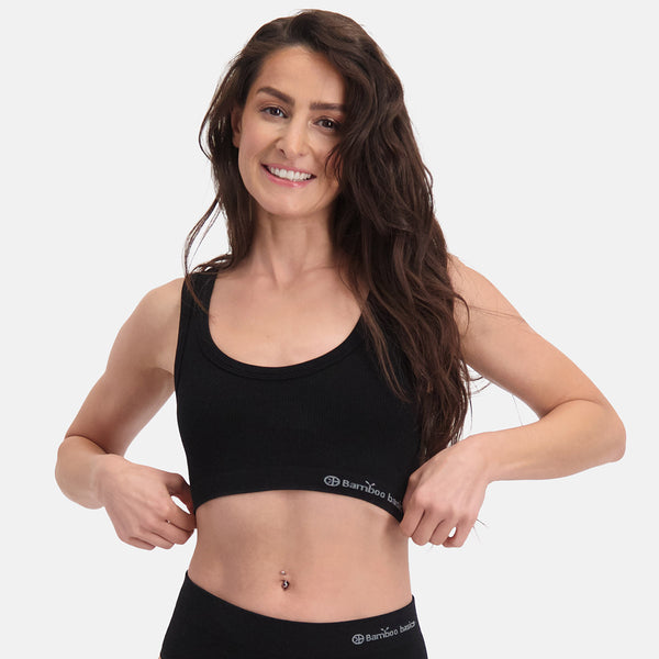bamboo basics Seamless Rib Bra Ruby