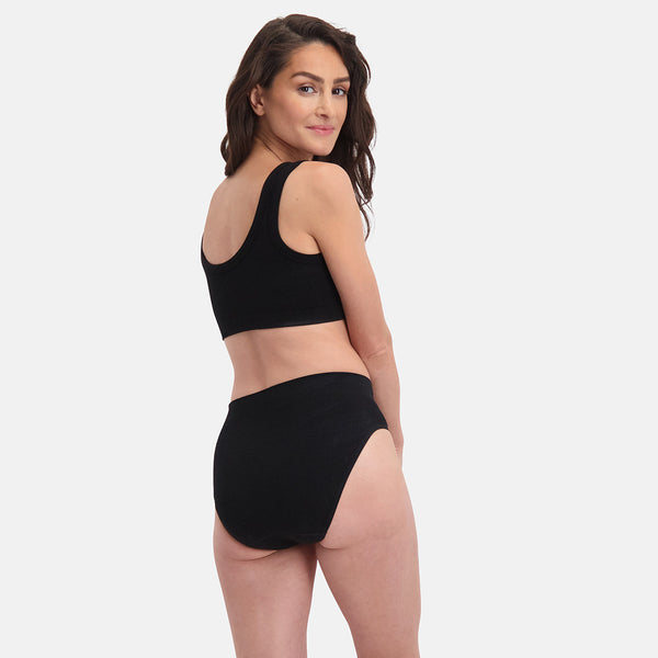 Bamboo Basics Seamless Rib Full Briefs Rosa
