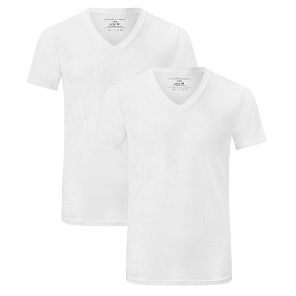 Bamboo Basics Slimfit T-Shirts Vinn V-hals