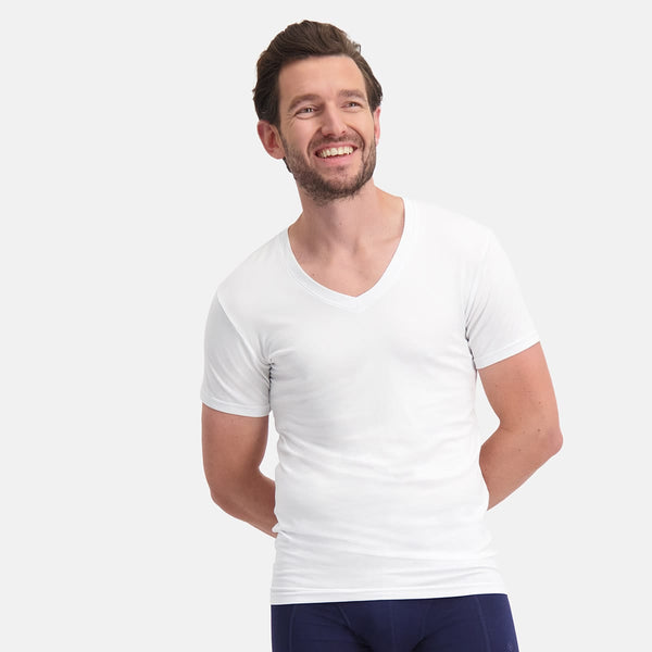 bamboo basics Slimfit T-Shirts Vinn V-hals