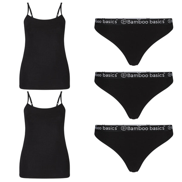 bamboo basics Spaghetti Tops (2-pack) + Strings (3-pack)