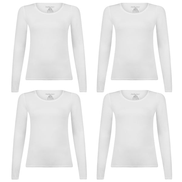 bamboo basics T-shirts lange mouw Lara (4-pack)