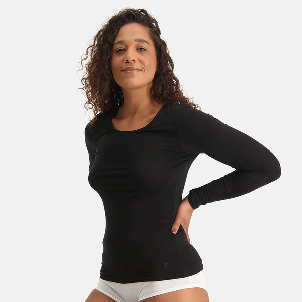 Bamboo Basics T-shirts Lange Mouw Luna