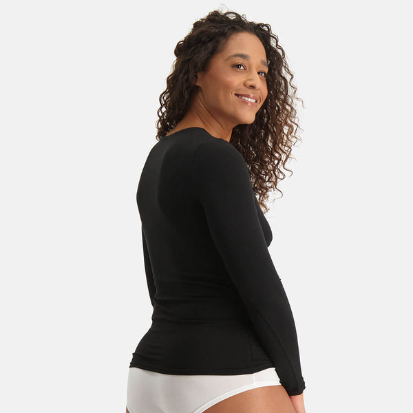 Bamboo Basics T-shirts Lange Mouw Luna