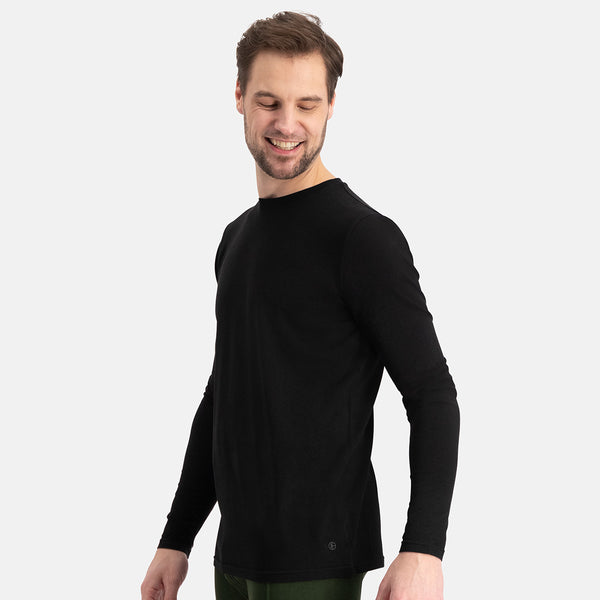 Bamboo Basics T-shirts Lange Mouw Ralph Ronde Hals