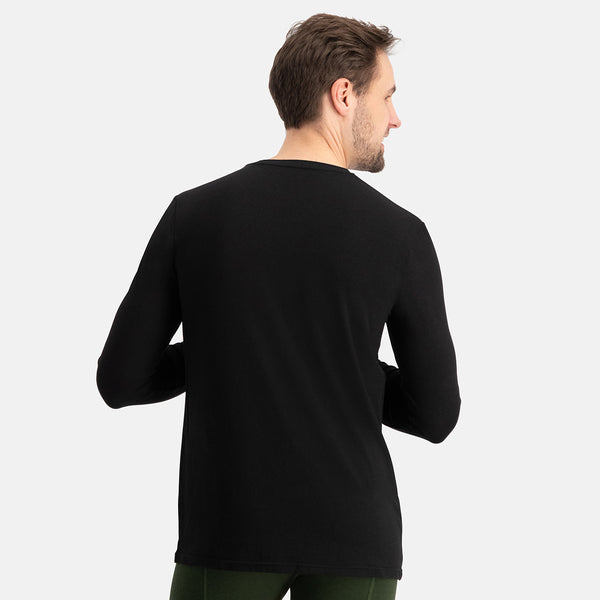 Bamboo Basics T-shirts Lange Mouw Ralph Ronde Hals