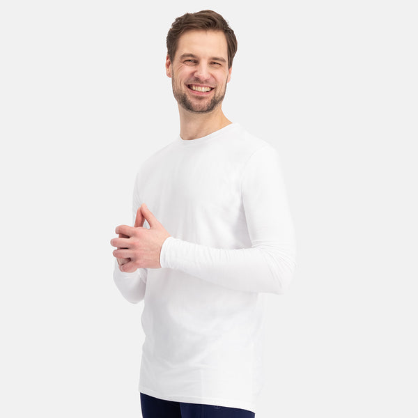 Bamboo Basics T-shirts Lange Mouw Ralph Ronde Hals