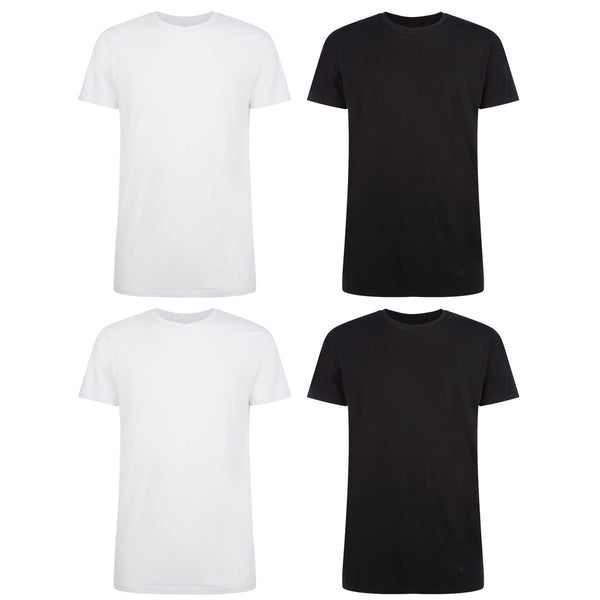 bamboo basics T-Shirts Ruben ronde hals (4-pack)