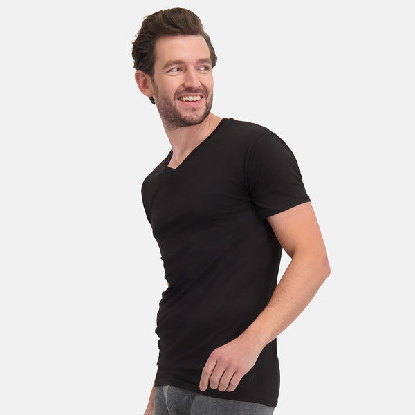 Bamboo Basics T-Shirts Velo V-hals (4-pack)
