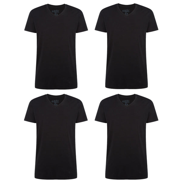 bamboo basics T-Shirts Velo V-hals (4-pack)