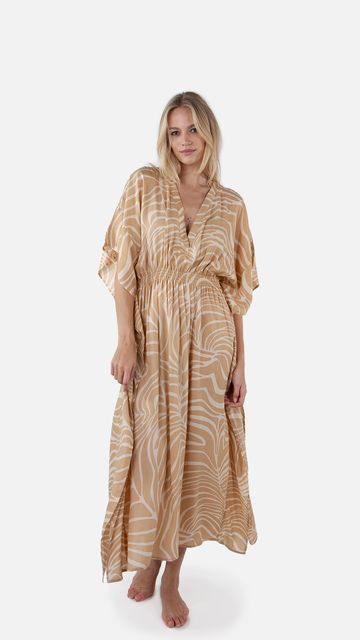 Barts Carmancu Dress Lange Jurk Met Print