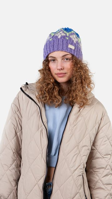 Barts Curley Beanie Wollen Retro Beanie Met Pom