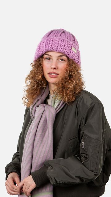 Barts Hermitta Beanie Grofgebreide Muts