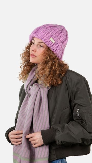 Barts Hermitta Beanie Grofgebreide Muts