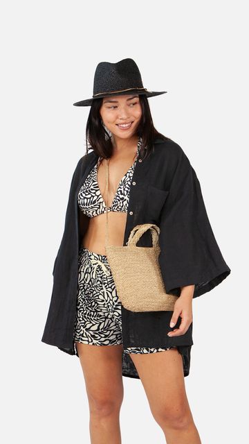 Barts Makemo Shoulderbag Raffia Schoudertas