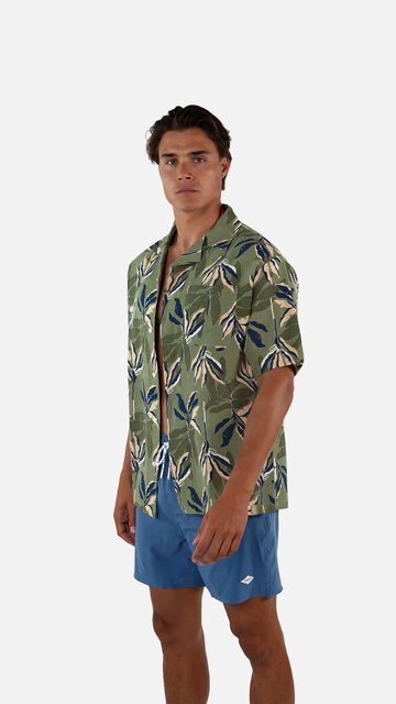 Barts Ryesi Shirt Herrenhemd Baumwoll-Leinen-Mix