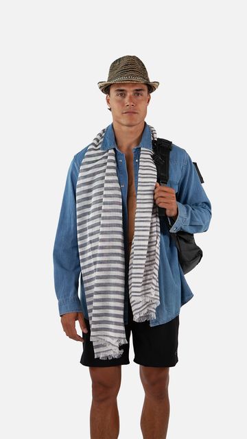 Barts Wagga Gestreifter Sommerschal