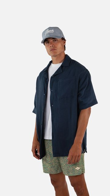 Barts Warrin Cap Denim Pet Met BARTS Opdruk