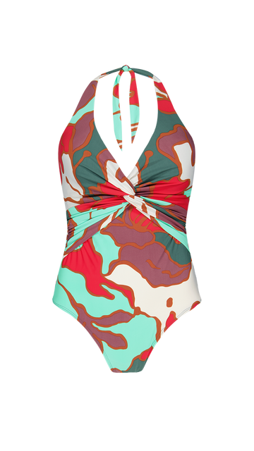 barts Bunbe Halter Shaping One Piece Halter shaping badpak