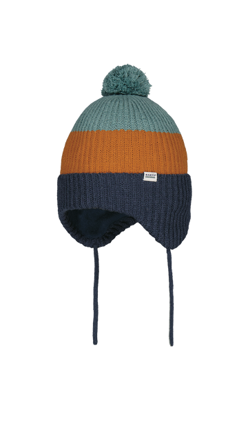 Barts Chinty Earflap Baby Hat With Pom-pom And Strings