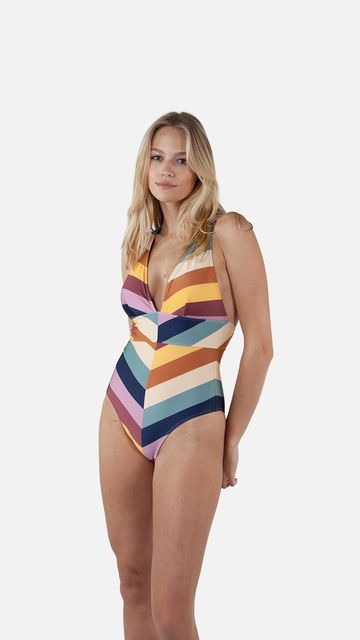 Barts Corangs Sculpting One Piece Farbenfroher Modellierender Badeanzug