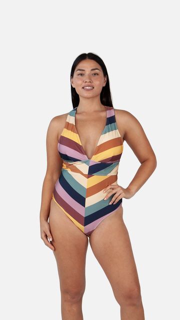 Barts Corangs Sculpting One Piece Farbenfroher Modellierender Badeanzug