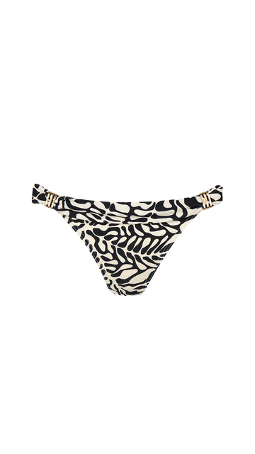 barts Nassa Folded Bikini Briefs Bikinihöschen mit schwarz/weißem Print