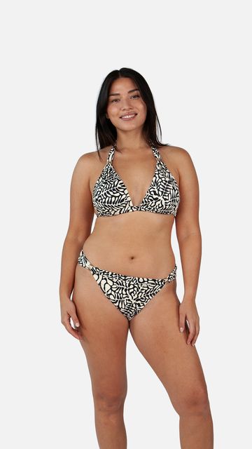 Barts Nassa Triangle Triangel Bikinitop Met Zwart/wit Print