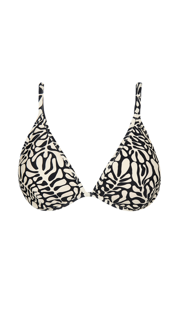barts Nassa Wire Triangle Triangel bikinitop met beugel en zwart/wit print