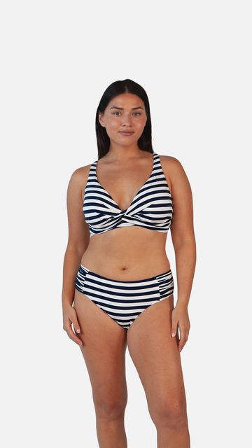 Barts Yadbor Mid Waist Briefs Gestreiftes Bikinihöschen