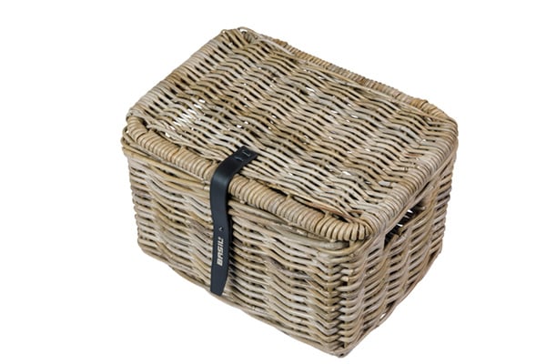 Basil Basil Dax Met Deksel - Fietsmand - S - Grijs