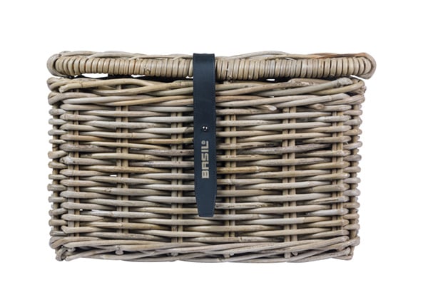 Basil Basil Dax Met Deksel - Fietsmand - S - Grijs