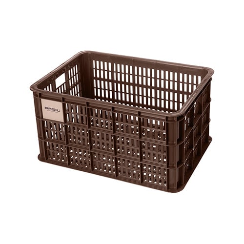 basil Basil fietskrat L - groot - 40 liter - bruin