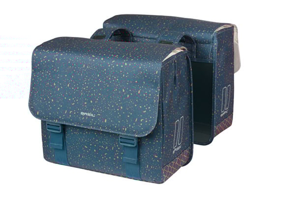 basil Basil Flair - dubbele fietstas - 35 liter - navy