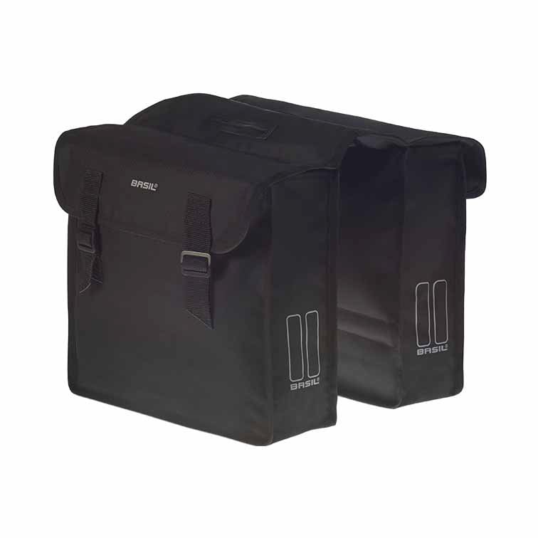 basil Basil Mara - dubbele fietstas - 26 liter - zwart